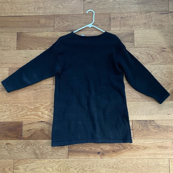 Vintage Sarah Morgan Black Sweater with Gold Beads- Size Medium - Picture 4 of 6